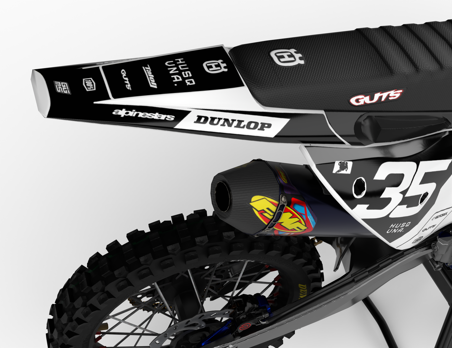 RAILS BLACK - FULL GRAPHICS KIT