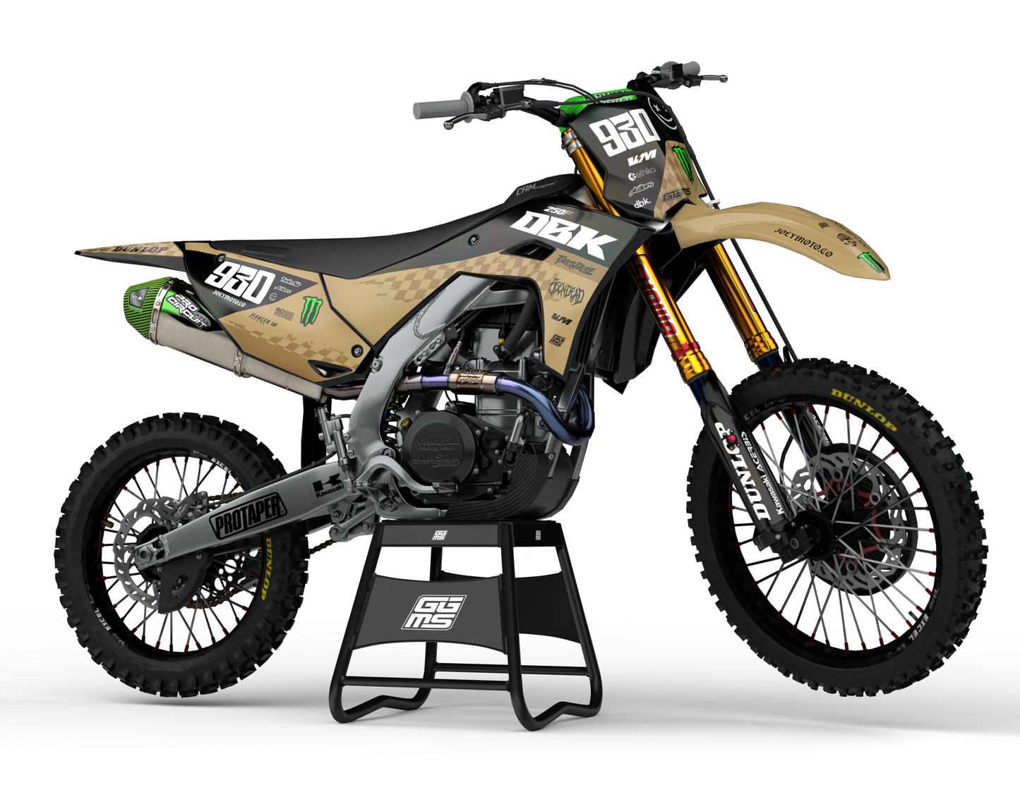 CREAM CHECKERS - FULL GRAPHICS KIT