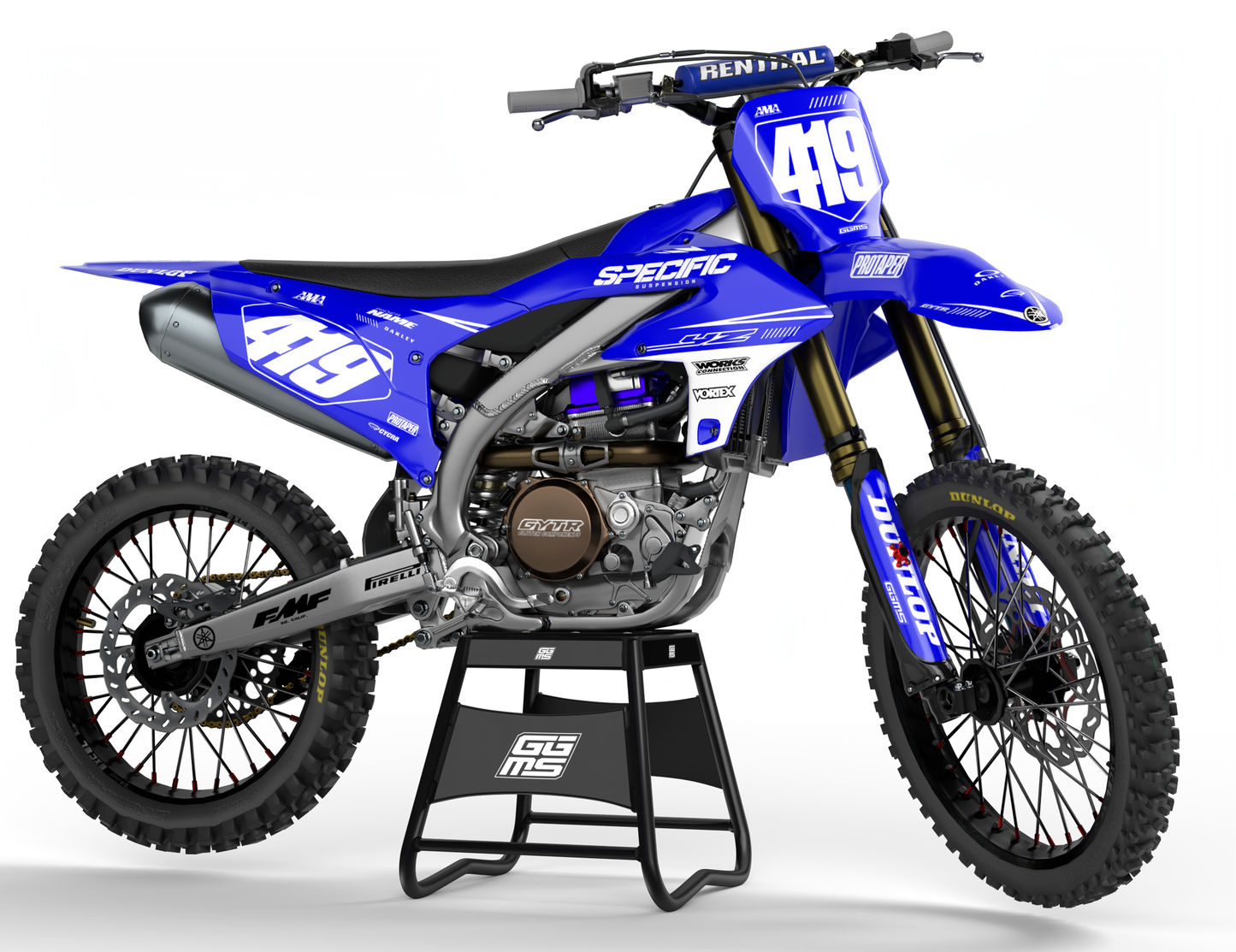 DASH BLUE - FULL GRAPHICS KIT