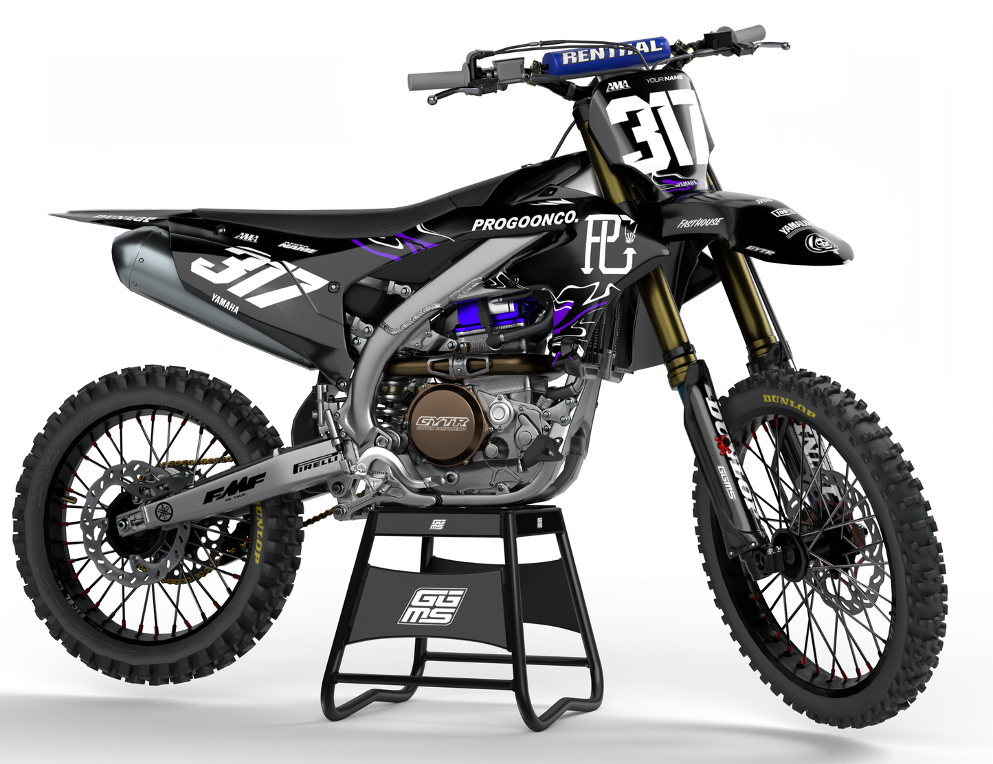 MARBLE PURPLE - FULL GRAPHICS KIT