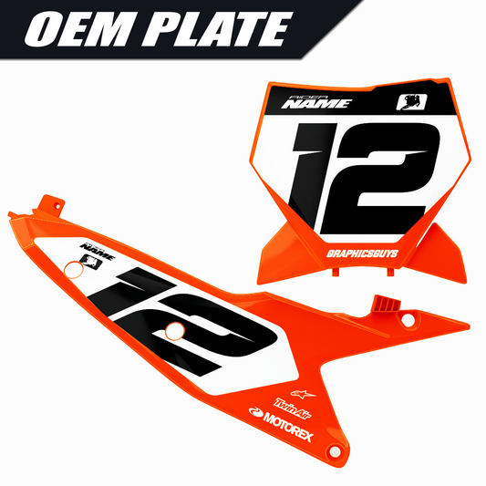 KTM OEM NUMBER PLATE