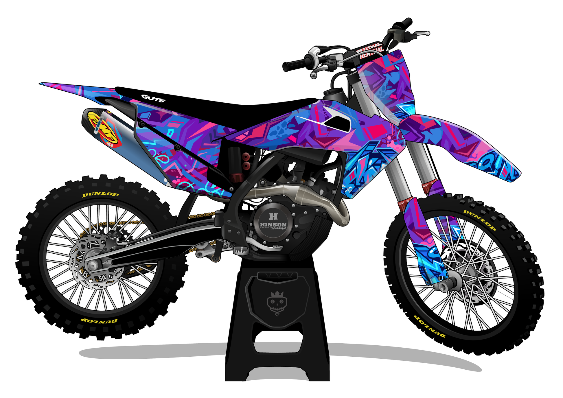 FREE RIDE BLUE GRAFFITI – GGMS