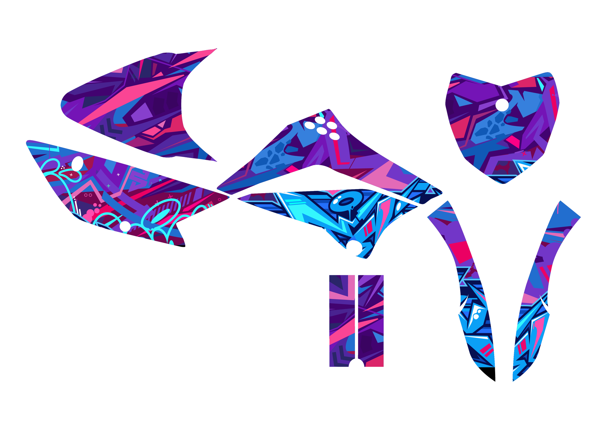 FREE RIDE - BLUE GRAFFITI – GGMS
