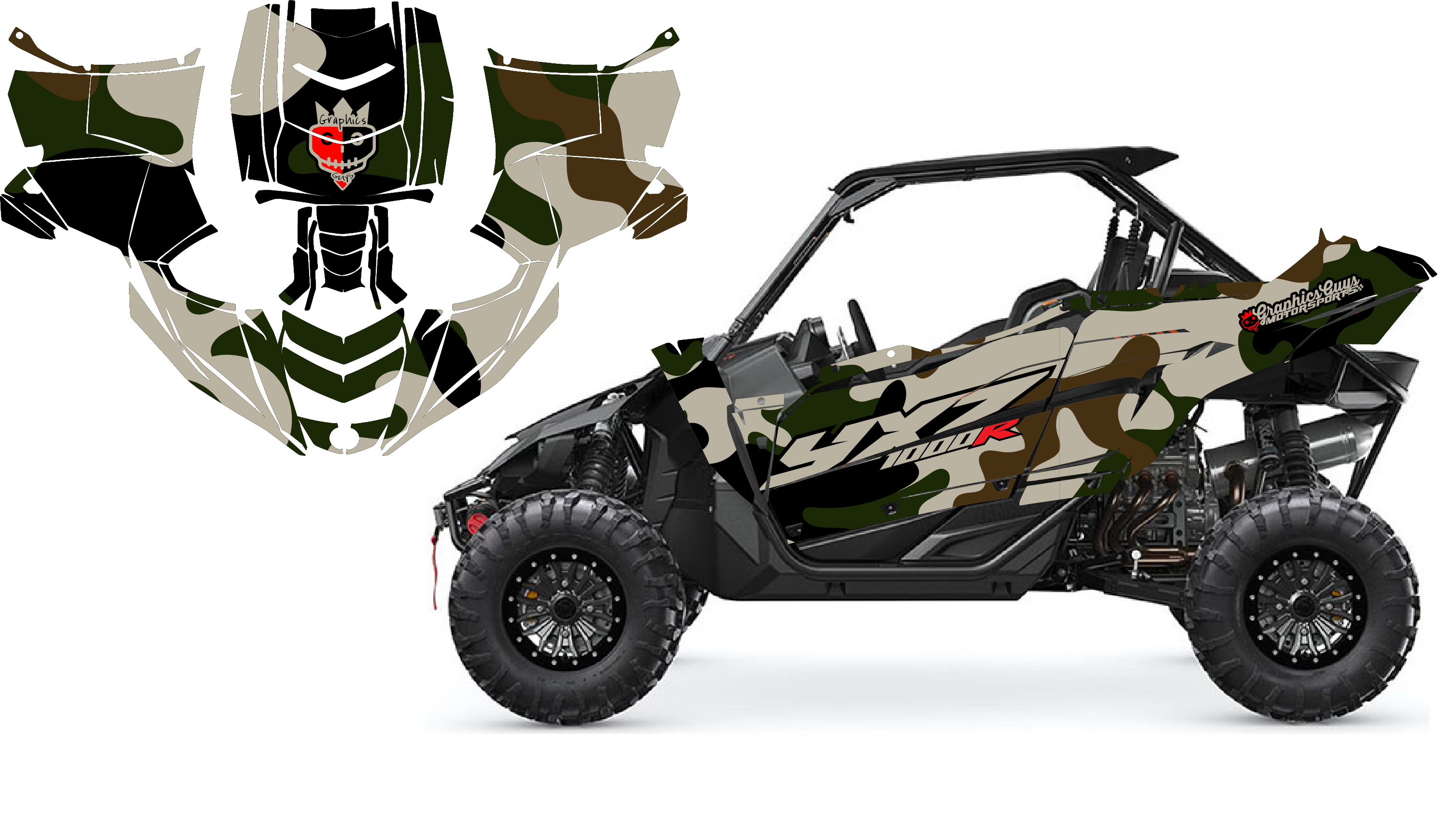 YAMAHA YXZ - CAMO – Graphics Guys Motorsports