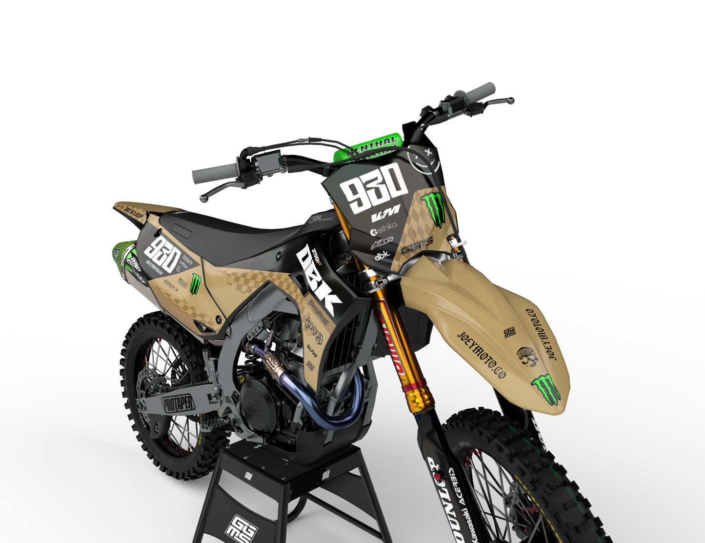 CREAM CHECKERS - FULL GRAPHICS KIT