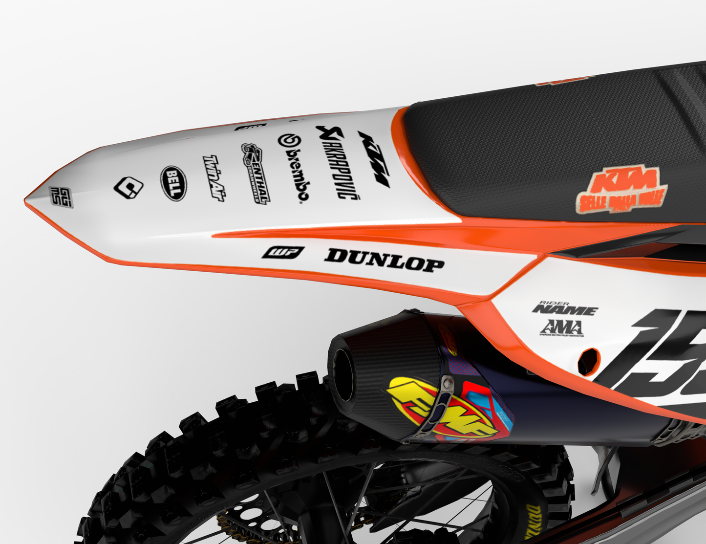 SPLIT WHITE - FULL GRAPHICS KIT