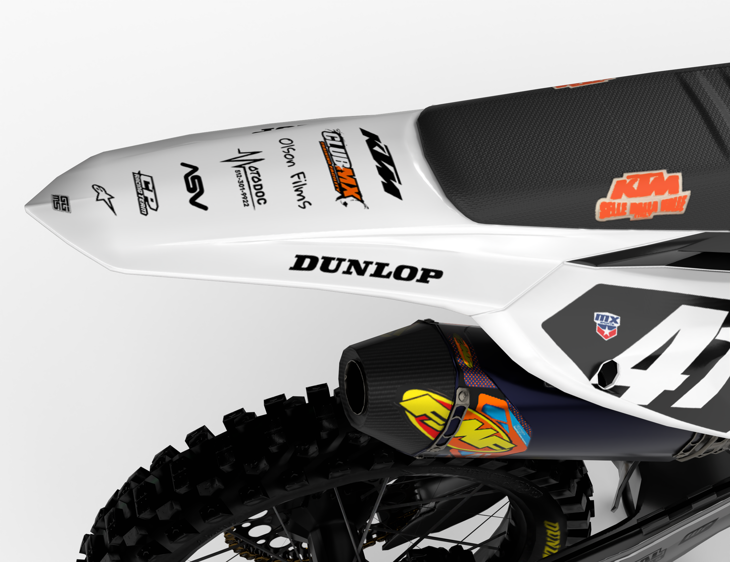 STAMINA WHITE - FULL GRAPHICS KIT