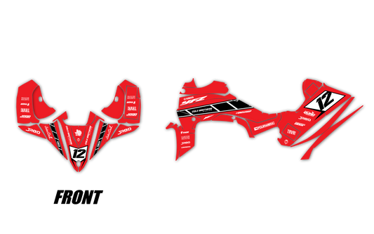 YAMAHA YFZ450 - RETRO RED