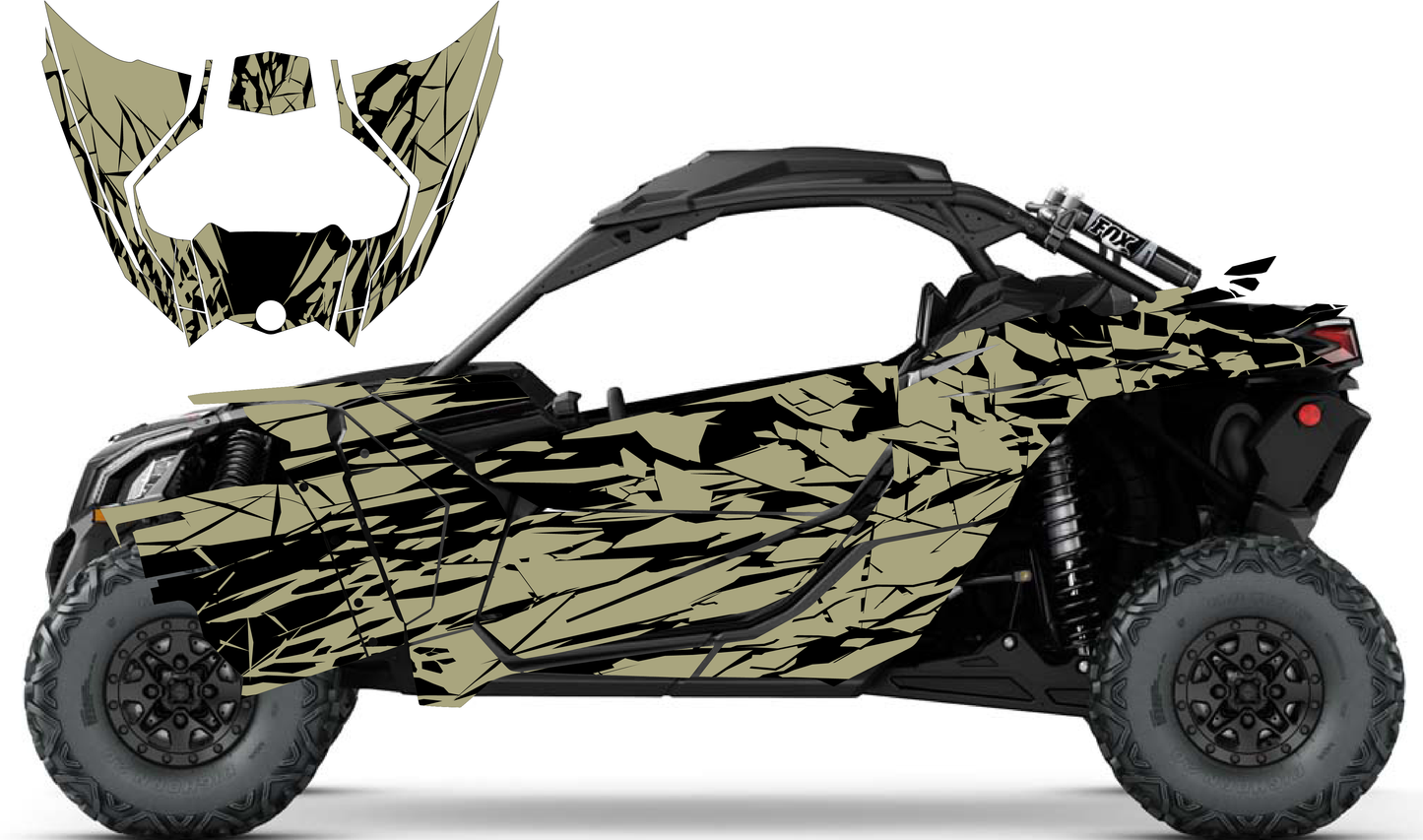 CAN-AM X3 - ATTACK TAN – Graphics Guys Motorsports