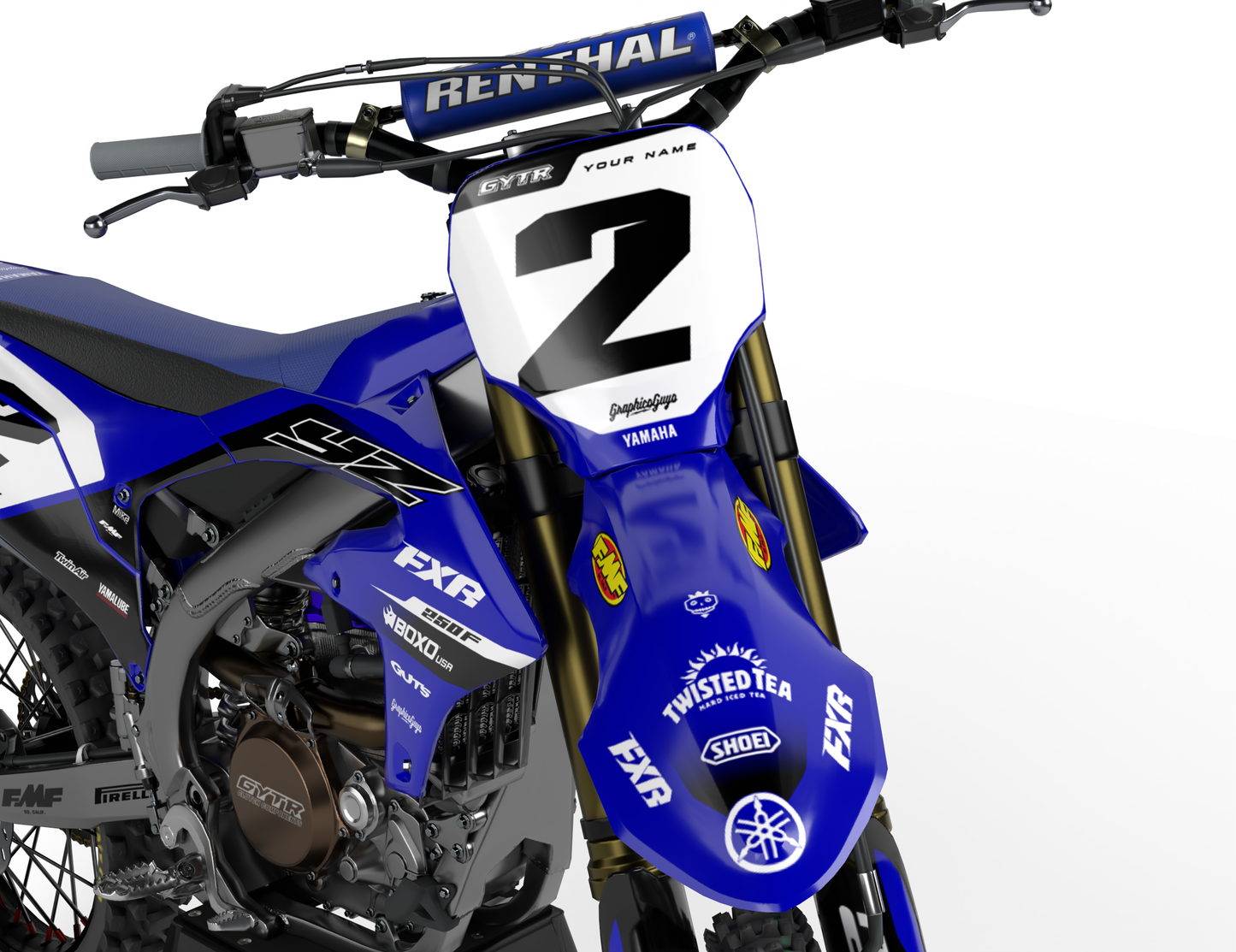 SLICK WHITE - FULL GRAPHICS KIT