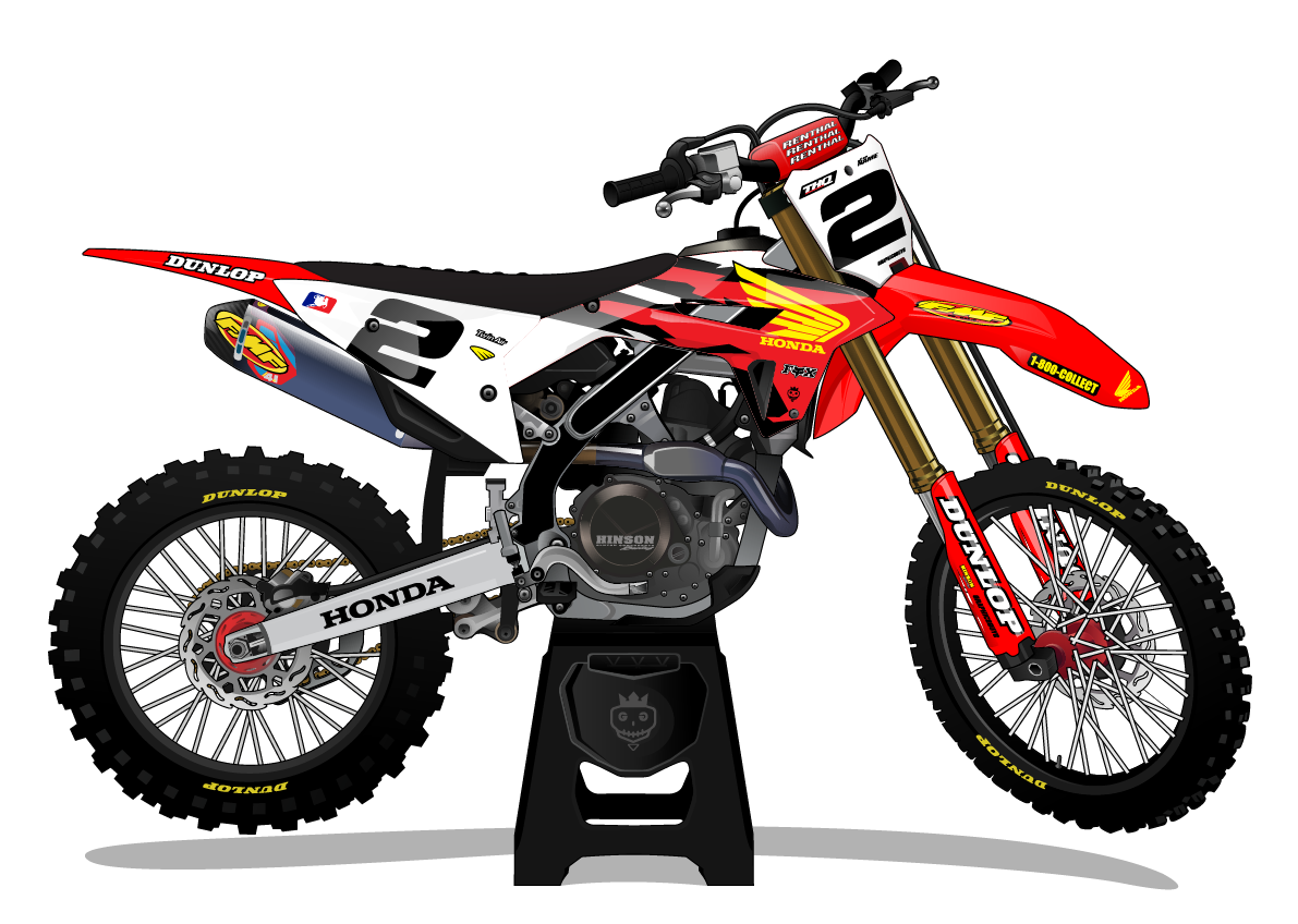 C R Retro Graphics HONDA - RETRO MCGRATH – Graphics Guys Motorsports